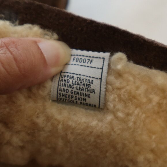 UGG Womens Ryder Tall Boots Embroidered Top Suede Sheepskin Size 9 Dark Brown - Picture 10 of 10